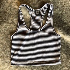 🆕 Nollie Striped Racerback Crop Top